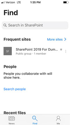 Ứng dụng di động SharePoint