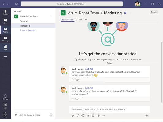 Cách làm việc trong Microsoft Teams từ Office 365