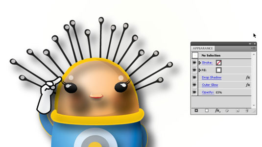 Adobe CS5 Illustrator의 필터 및 효과 메뉴