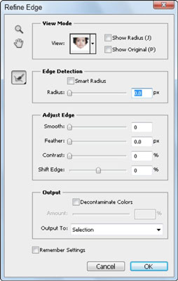 Modifica i bordi della selezione con la funzione Migliora bordi di Photoshop