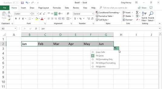 5 modi per utilizzare il riempimento automatico in Excel 2019