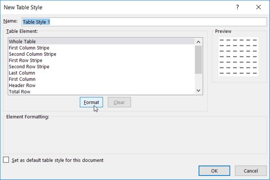 Formattazione di Excel 2019: utilizzo del formato come raccolta tabelle