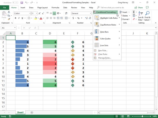 Formattazione condizionale in Excel 2019