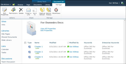 Gestire i contenuti con i set di documenti di SharePoint Online