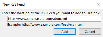 Come impostare un feed RSS in Microsoft Outlook 2019