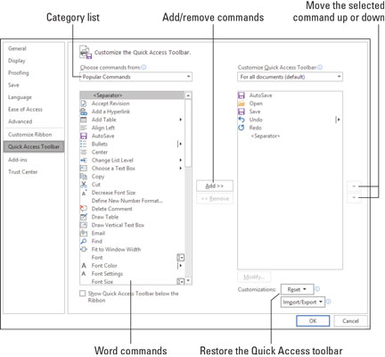 Come personalizzare la barra di accesso rapido di Microsoft Word 2019