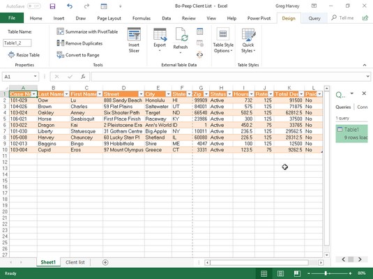 Trasformazione di una query di dati nell'editor di Power Query in Excel 2019