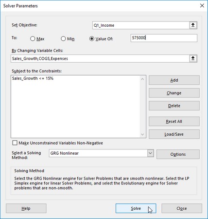 Come utilizzare il risolutore di Excel 2019