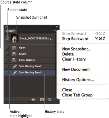 Como usar o painel de histórico no Photoshop CS6