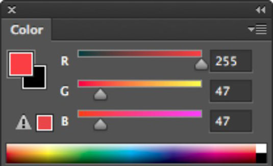 如何在 Photoshop CS6 中使用顏色面板混合顏色