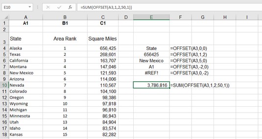 Come utilizzare la funzione OFFSET di Excel