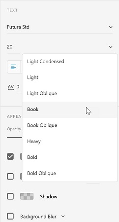 So passen Sie die Texteigenschaften in Adobe XD an