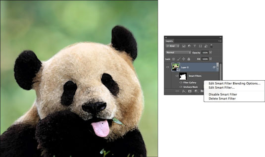 如何在 Photoshop CS6 中使用智能濾鏡