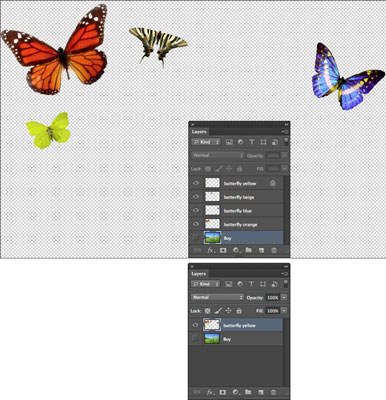 Photoshop CS6에서 레이어를 병합하는 방법