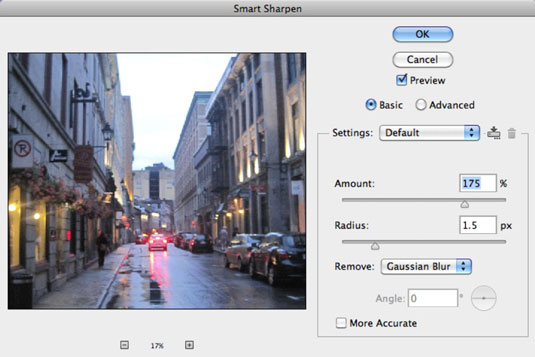 Photoshop CS6에서 스마트 샤프를 사용하는 방법
