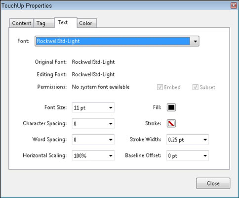 Adobe Acrobat CS6의 문서 텍스트 편집 도구로 텍스트를 조작하는 방법