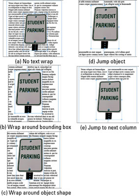 如何在 Adob​​e InDesign CS6 文檔中文本換行對象