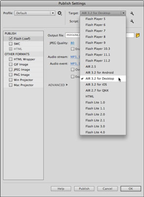 Adobe Flash CS6에서 AIR 응용 프로그램을 게시하는 방법