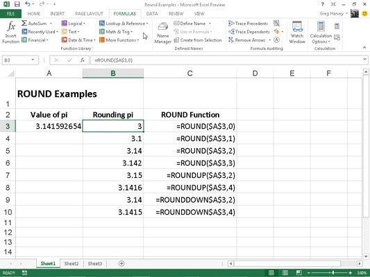 Come arrotondare i numeri in Excel 2013