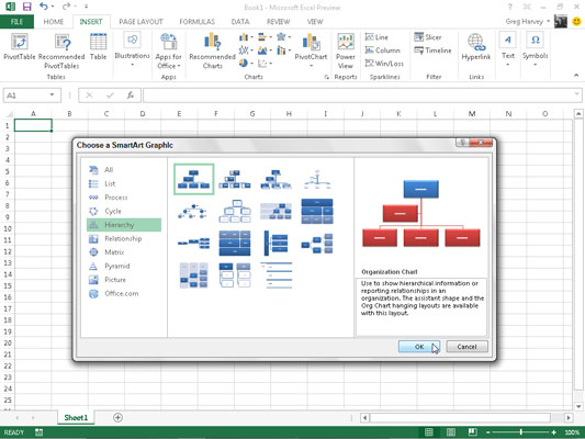 Come utilizzare SmartArt in Excel 2013