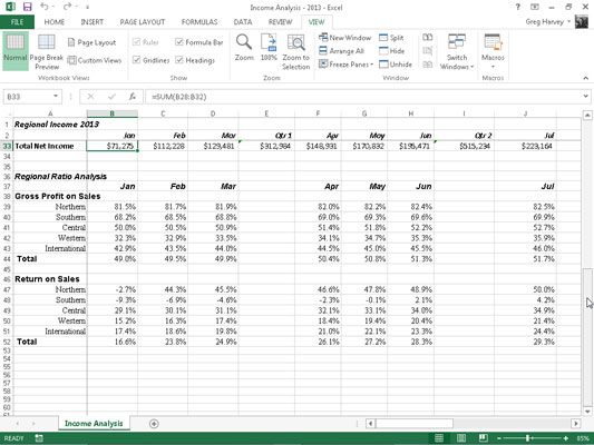 Come bloccare i riquadri in Excel 2013