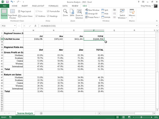 Come bloccare i riquadri in Excel 2013