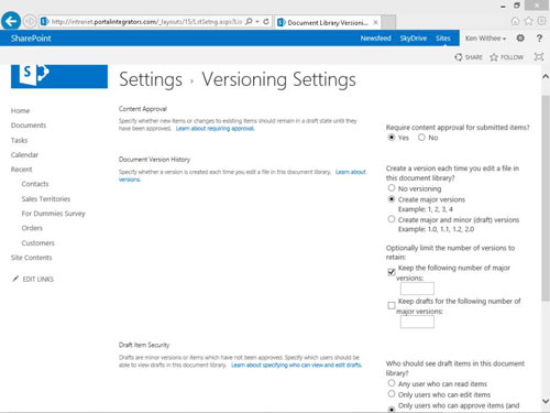 Come attivare lapprovazione del contenuto in SharePoint