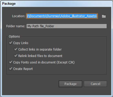 Comprimi il tuo file Illustrator CC