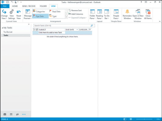 Visualizza lelenco delle attività in Outlook