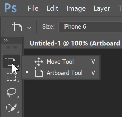 การทำงานกับอาร์ตบอร์ดใน Photoshop CC