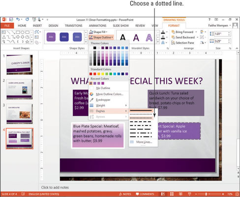 Come applicare e rimuovere i bordi in PowerPoint