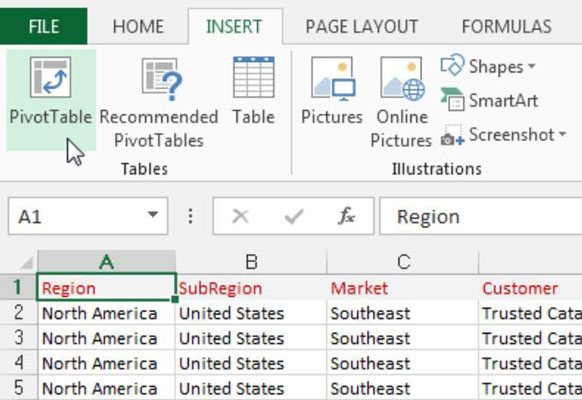 Dashboard e report Excel: crea la tua prima tabella pivot