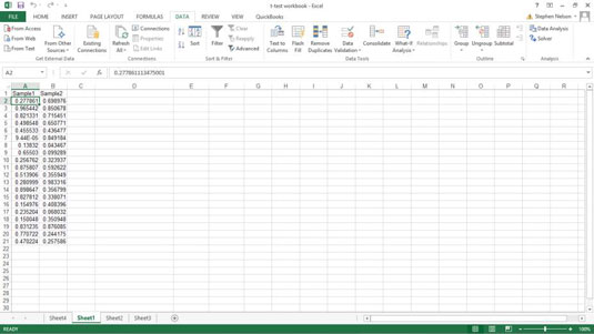 Come utilizzare lo strumento di analisi dei dati t-test in Excel