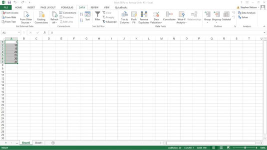 Come campionare i dati in Excel