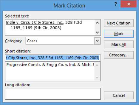 Come creare una tabella delle autorità in Word 2013