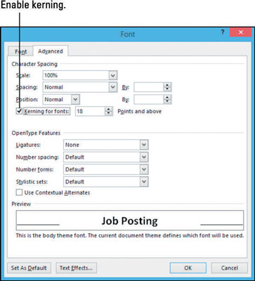 Come abilitare la crenatura nei documenti di Word 2013