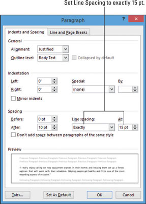 Come regolare gli spazi di riga e paragrafo in Word 2013