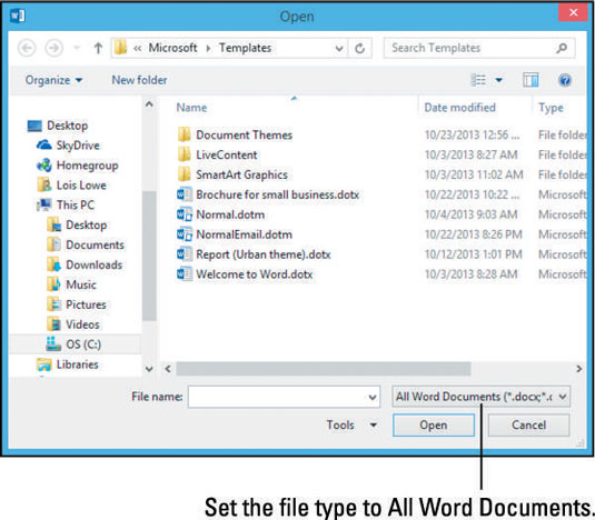 Come importare stili da altri documenti in Word 2013