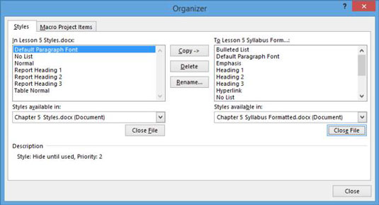 Come importare stili da altri documenti in Word 2013