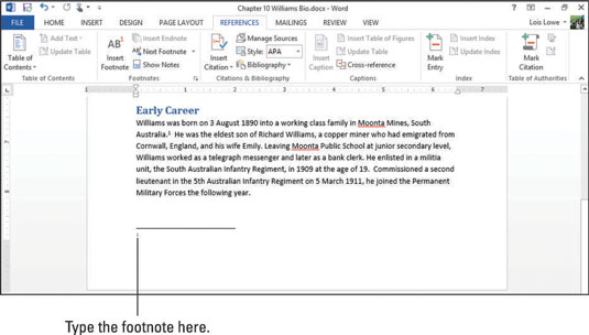 Come creare note a piè di pagina e note di chiusura in Word 2013