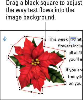 Comment modifier les paramètres d'habillage du texte pour une image dans les documents Word 2013