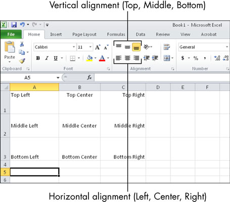Como formatar texto em células no Microsoft Excel