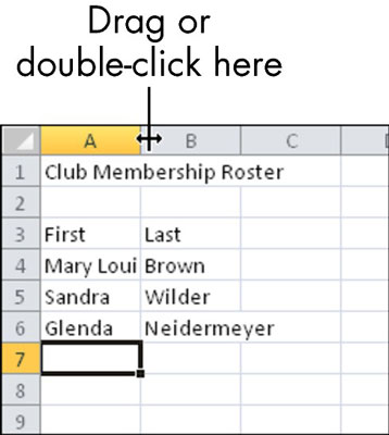 Microsoft Excel에서 행 높이 및 열 너비를 설정하는 방법