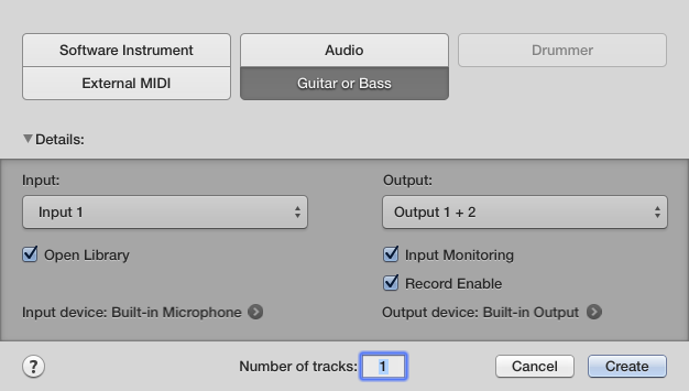 기타 연주자를 위한 Logic Pro