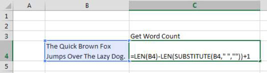 Cómo contar caracteres específicos en una celda de Excel