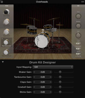 Logic Pro X에서 Drum Kit Designer로 맞춤형 키트 제작하기