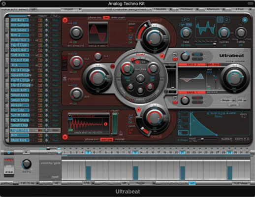 在 Logic Pro X 中使用 Ultrabeat 創建節拍