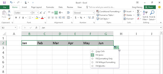 Come utilizzare la compilazione automatica in Excel 2016