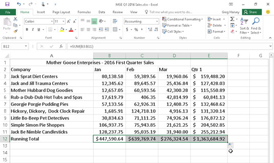 如何在 Excel 2016 中使用自動填充複製公式