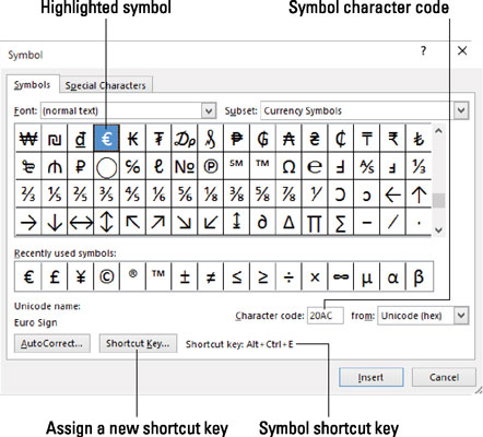 Comment insérer des caractères spéciaux et des symboles dans Word 2016